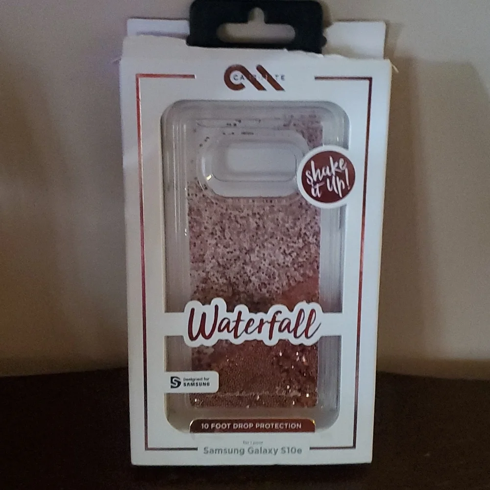 Samsung galaxy S10e glitter phone case